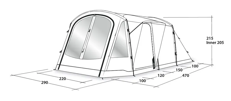 Outwell Nevada 4P Tent - 2022 Model-2